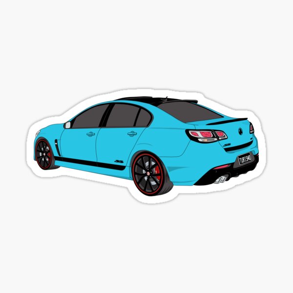 Vista previa del artículo con la obra «Holden Turismo azul, SSV », diseñado y vendido por TURISMO-INK.