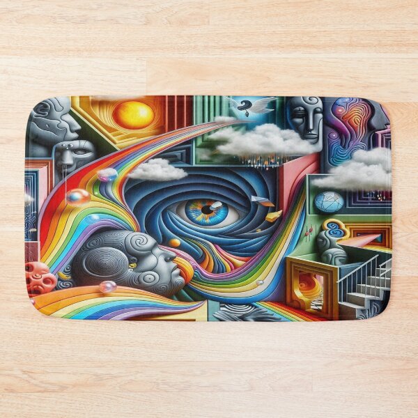 Item preview, Interwoven emotions: A surreal labyrinth with rainbow surprises designed and sold by FotoworldEdel.