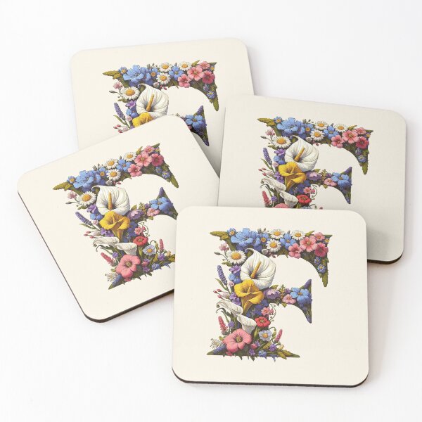 Item preview, Floral Letter F designed and sold by zzz888.