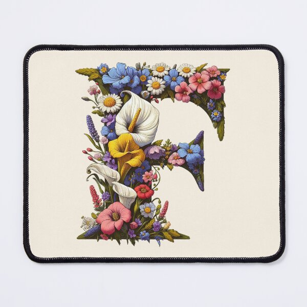 Item preview, Floral Letter F designed and sold by zzz888.