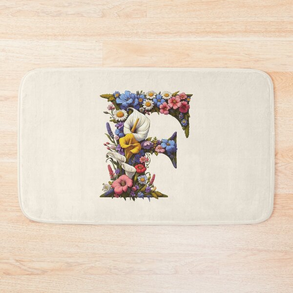 Item preview, Floral Letter F designed and sold by zzz888.