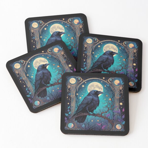 Item preview, Moonlight Raven Witchy Halloween designed and sold by Spellhorn13.