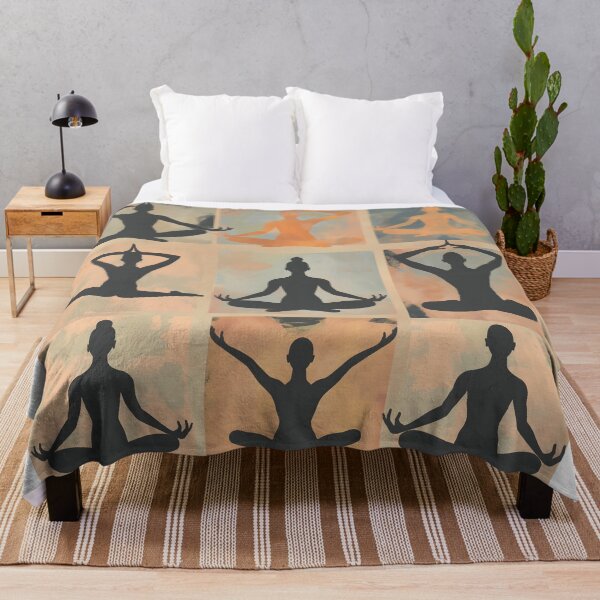 Item preview, Serene Yoga Pose Silhouettes designed and sold by Abdulra7man369.