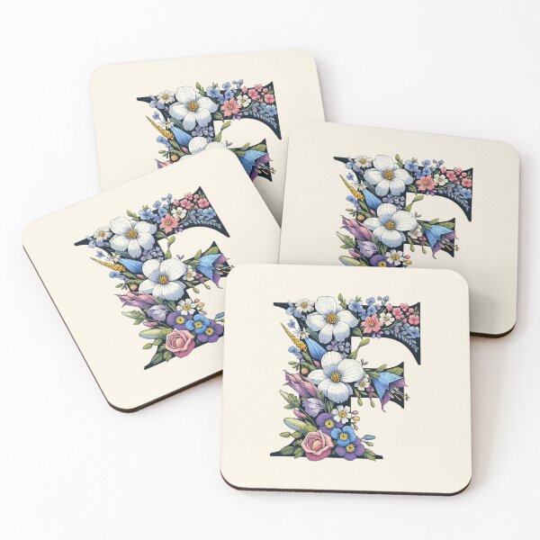 Item preview, Floral Letter F designed and sold by zzz888.