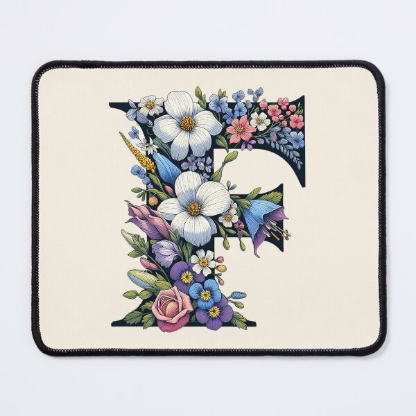 Item preview, Floral Letter F designed and sold by zzz888.