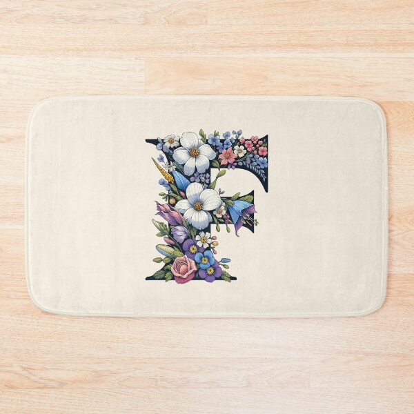 Item preview, Floral Letter F designed and sold by zzz888.