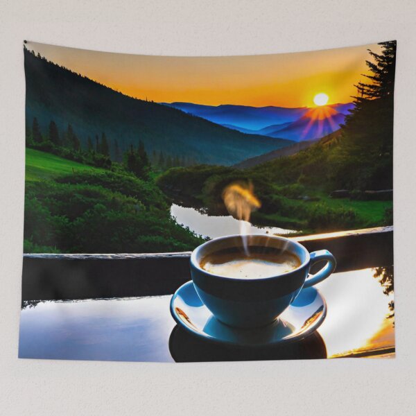 Item preview, Coffee and Mountains Bliss designed and sold by GrizzlyCollective.