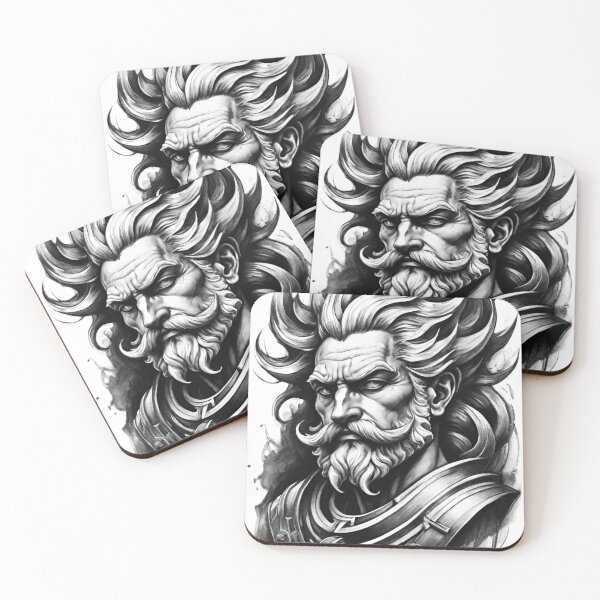 Item preview, poseidon, neptune, print, graffiti, art designed and sold by DonnaBlankaArt.