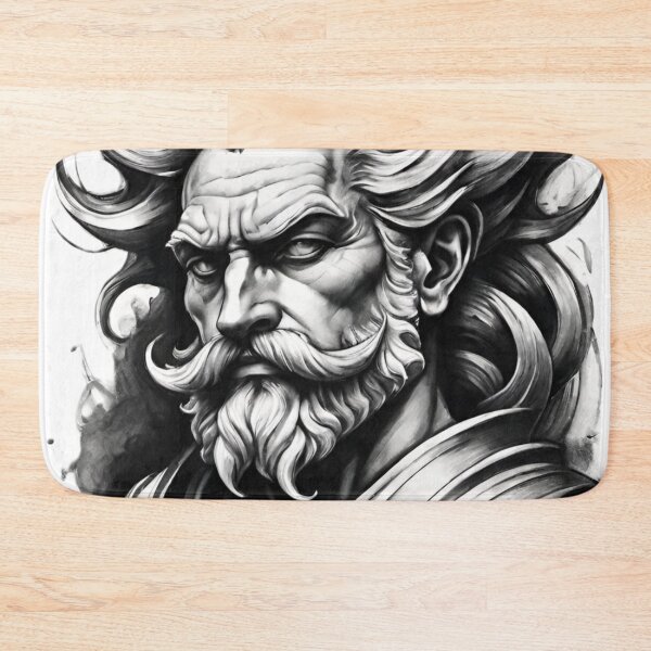 Item preview, poseidon, neptune, print, graffiti, art designed and sold by DonnaBlankaArt.