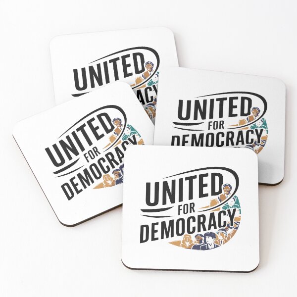 Item preview, United for Democracy - Powerful Political Art Supporting Freedom and Equality designed and sold by FebricFusion.