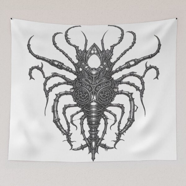 Item preview, abstraction, crab, spider, alien, print, graffiti, art designed and sold by DonnaBlankaArt.