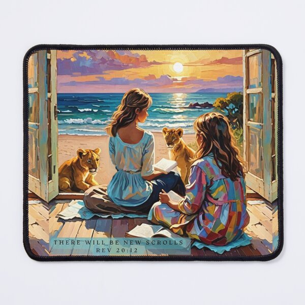 Item preview, Lion Cubs Watch a Bible Study in Paradise designed and sold by IvaRenee.
