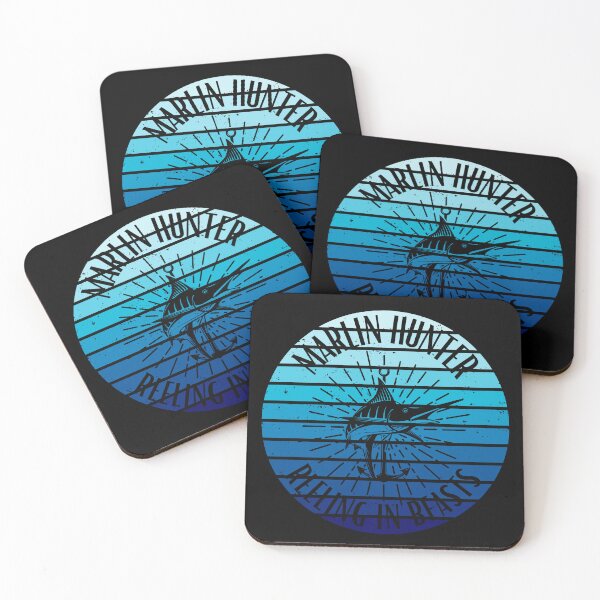 Item preview, Marlin Fishing Reeling in Beasts Blue Vintage designed and sold by kapsell.