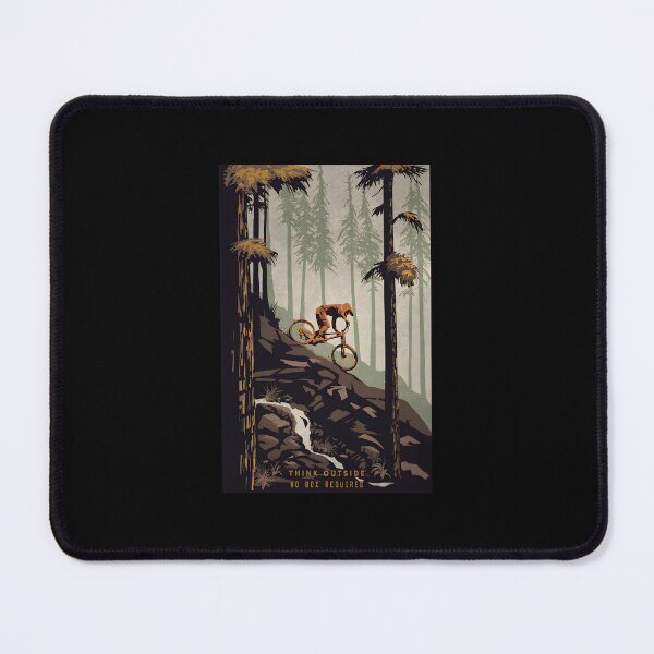 Item preview, 736 Retro Scenic Mountain Bike Poster Art Think Outside No Box Required	 designed and sold by pggzxaljn66.
