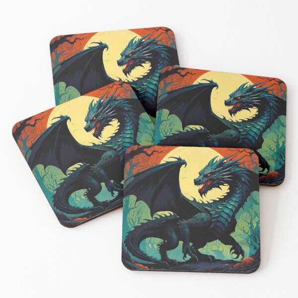Item preview, Fiery Dragon in a Deep Dark Lair designed and sold by GrizzlyCollective.