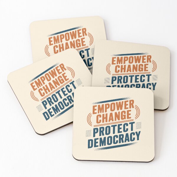 Item preview, Empower Change, Protect Democracy - Bold Political Statement for Activism and Social Justice designed and sold by FebricFusion.