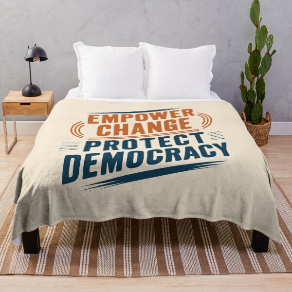 Item preview, Empower Change, Protect Democracy - Bold Political Statement for Activism and Social Justice designed and sold by FebricFusion.