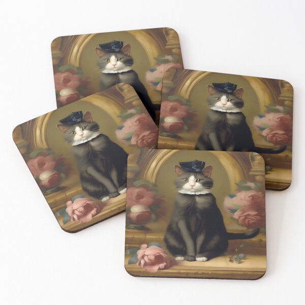 Item preview, Victorian Cat Painting designed and sold by Tamas Das.