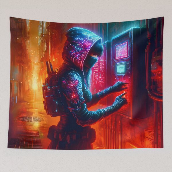 Item preview, Female Cyberpunk Hacker designed and sold by h00ch2003.