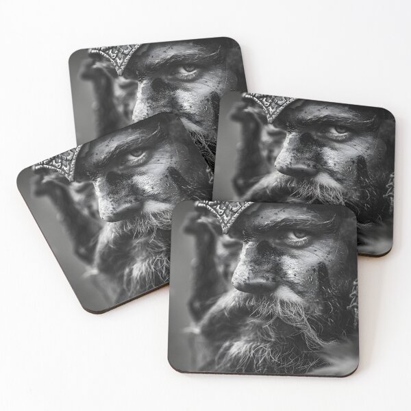 Item preview, Close-up of a person with ornamental headgear and beard designed and sold by Artessie.