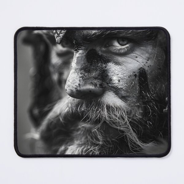 Item preview, Close-up of a person with ornamental headgear and beard designed and sold by Artessie.