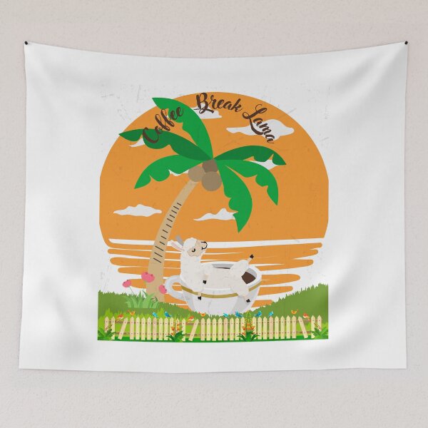 Item preview, Coffee Break Lama designed and sold by Bison Artistry.