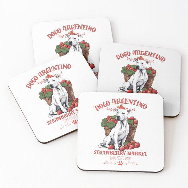 Item preview, Coquette Aesthetic Dog Strawberry market paws picked daily sweet and freesh fruits dogo argentino designed and sold by GoodyPaws.