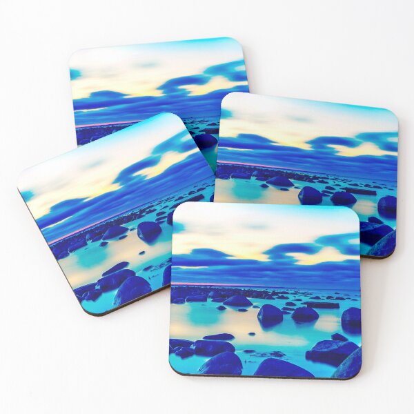 Item preview, Blue Baltic Sea Beach Landscape designed and sold by Bunmigraphics .
