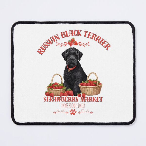 Item preview, Coquette Aesthetic Dog Strawberry market paws picked daily sweet and freesh fruits russian black terrier designed and sold by GoodyPaws.