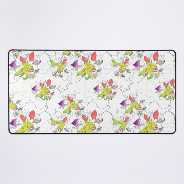 Item preview, Floral Pattern with black lines and watercolor designed and sold by Aithlin123.