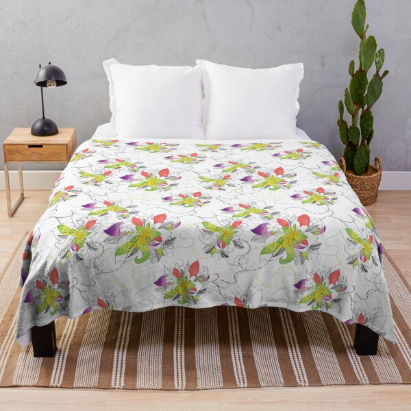 Item preview, Floral Pattern with black lines and watercolor designed and sold by Aithlin123.