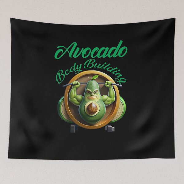 Item preview, Avocado Bodybuilding - Best Avocado T-Shirt Designs for a Healthy Fashion Statement designed and sold by Techflare.
