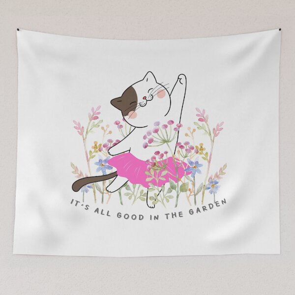 Item preview, Happy Cat, It's all Good in the Woods designed and sold by LekaDesignShop.