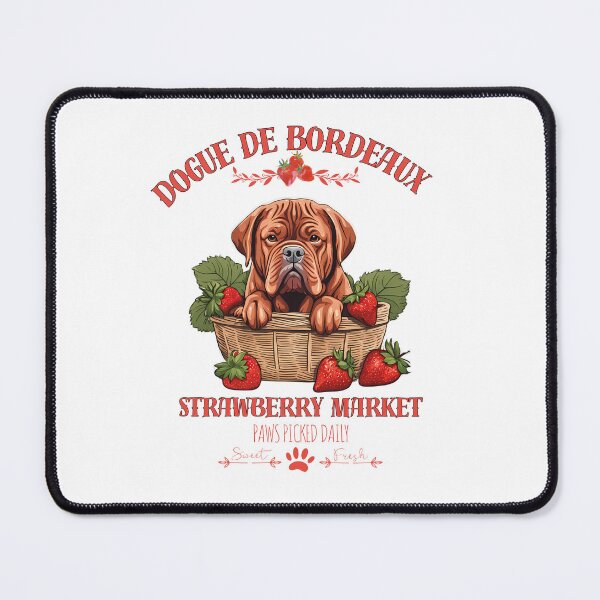 Item preview, Coquette Aesthetic Dog Strawberry market paws picked daily sweet and freesh fruits dogue de bordeaux designed and sold by GoodyPaws.