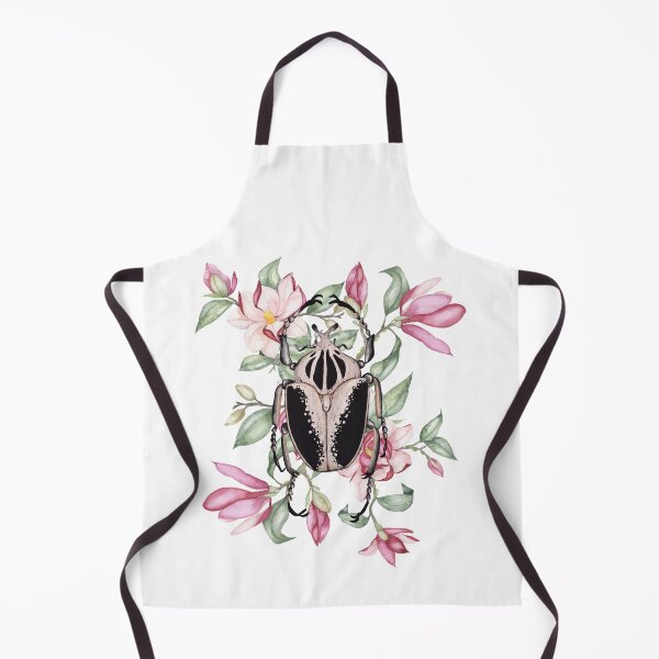 Item preview, Watercolor illustration - goliath beetle and magnolias designed and sold by LindaSitniece.