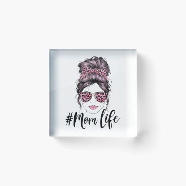 Item preview, Cute woman face messy  hair bun designed and sold by Sameena Fatima.
