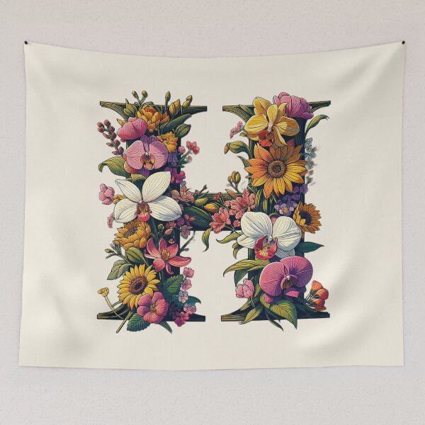 Item preview, Blooming Letter H designed and sold by zzz888.