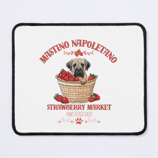 Item preview, Coquette Aesthetic Dog Strawberry market paws picked daily sweet and freesh fruits mastino napoletano designed and sold by GoodyPaws.