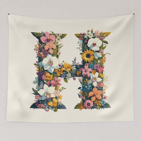 Item preview, Blooming Letter H designed and sold by zzz888.