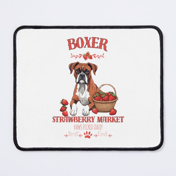 Item preview, Coquette Aesthetic Dog Strawberry market paws picked daily sweet and freesh fruits boxer designed and sold by GoodyPaws.