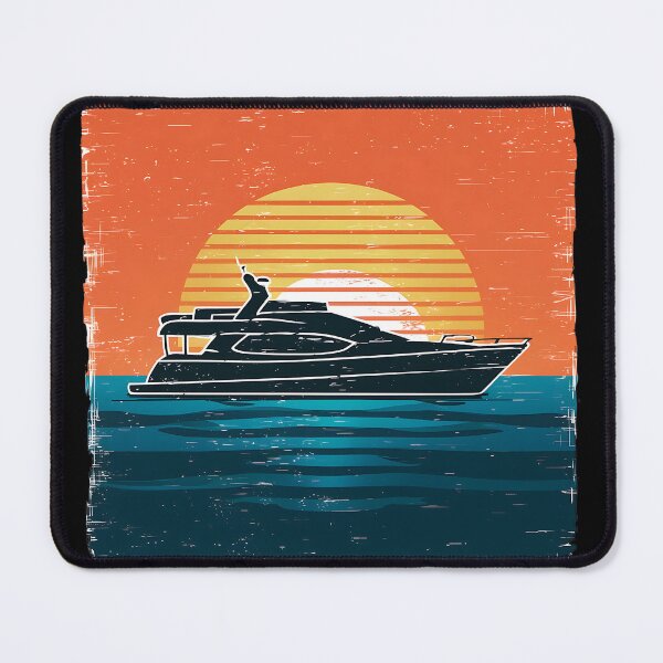 Item preview, Retro Yacht Silhouette at Sunset  designed and sold by Digi-Bay.