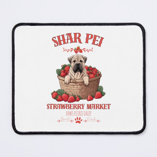 Item preview, Coquette Aesthetic Dog Strawberry market paws picked daily sweet and freesh fruits shar pei designed and sold by GoodyPaws.