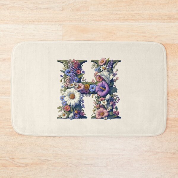 Item preview, Floral Letter H designed and sold by zzz888.