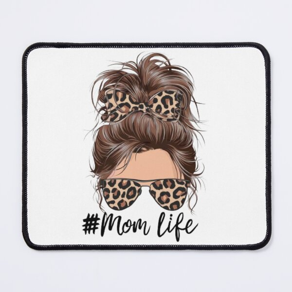 Item preview, Cute woman face messy hair bun designed and sold by Sameena Fatima.