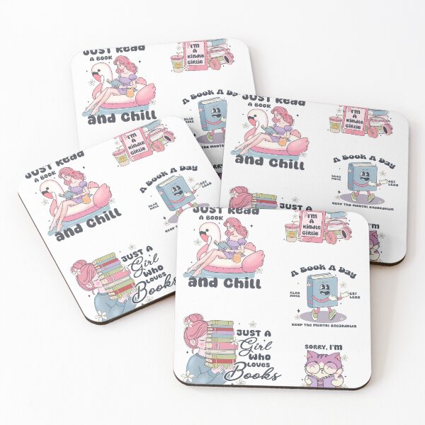 Item preview, Just a girl who love Books sticker pack/ Book Reading/ sticker pack of 5 unique book reading stickers designed and sold by mbarts85.
