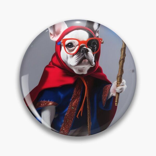 Item preview, Frenchie the wizard designed and sold by Hachiandco.