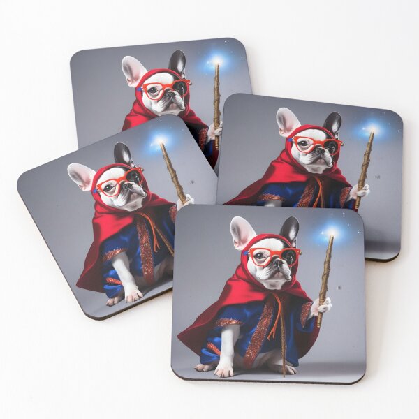 Item preview, Frenchie the wizard designed and sold by Hachiandco.