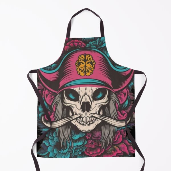 Item preview, Cat skull head with flowers designed and sold by Sameena Fatima.