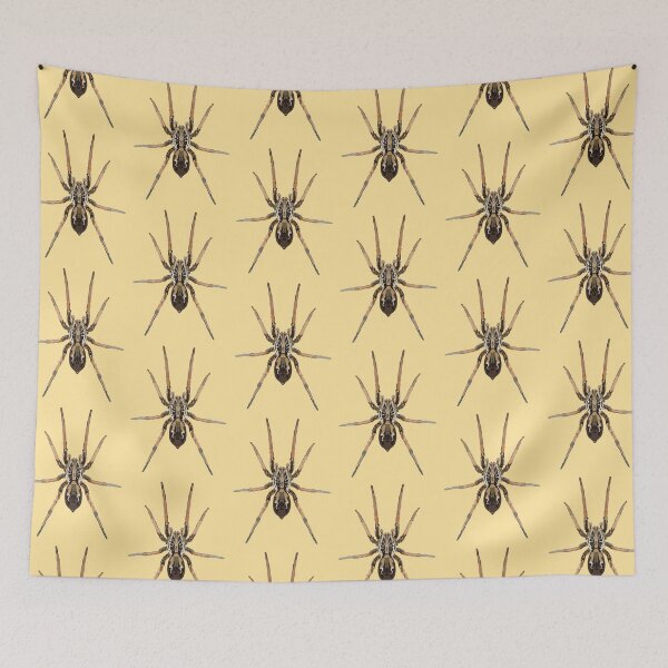 Item preview, W is for Wolf Spider ,Wolf Spider – Fierce and Agile Ground Spider Illustration designed and sold by PrettylittlepastelUk.