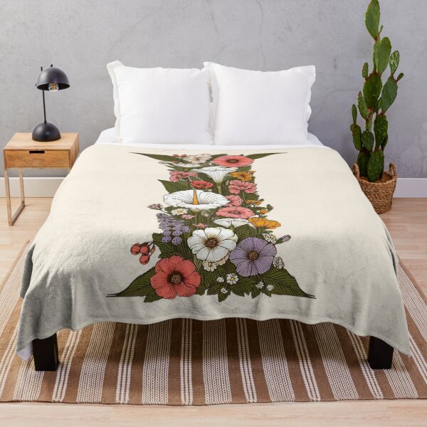 Item preview, Letra I Floral designed and sold by zzz888.
